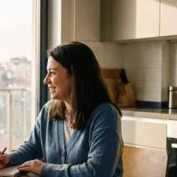 Güler yüzlü ev yardımcısı